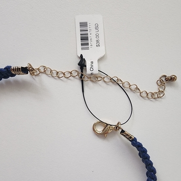 NWT Free People Sweet Carolina Choker Lapis Blue - Picture 7 of 7